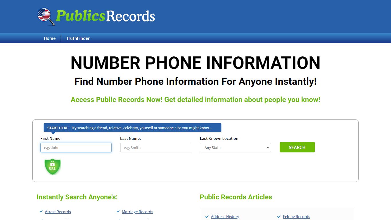 Find Number Phone Information For Anyone Instantly!